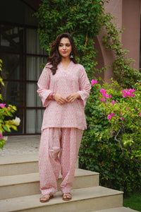 Soft Pink Era Farshi Set - hero front view