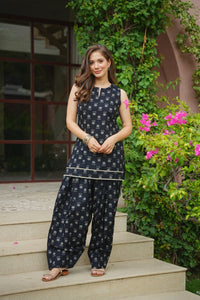 Black Buta Farshi Set - hero front view
