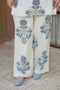 Blue Butta Co-ord Set - pants hem detail