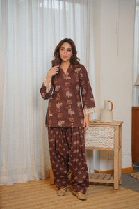 Apricot Farshi Salwar Set