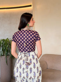 Noorani Farshi Set - back tie with tassels